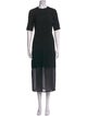 SportMax Crew Neck Long Dress