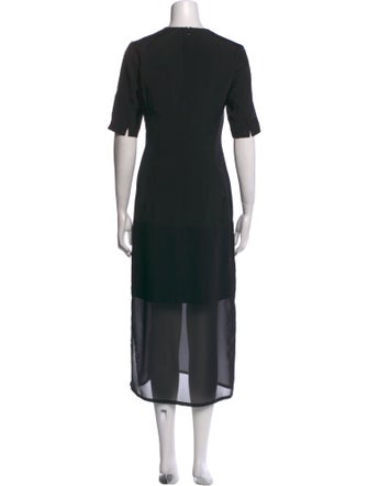 SportMax Crew Neck Long Dress
