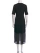 SportMax Crew Neck Long Dress