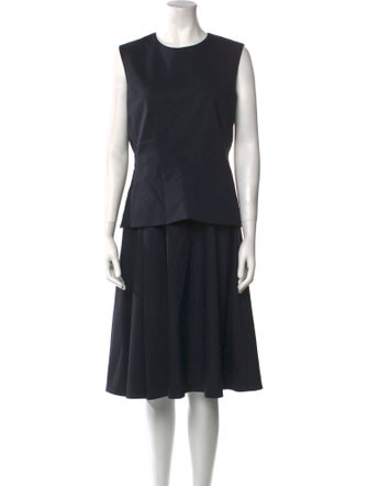 SportMax Virgin Wool Knee-Length Dress