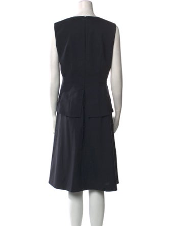 SportMax Virgin Wool Knee-Length Dress