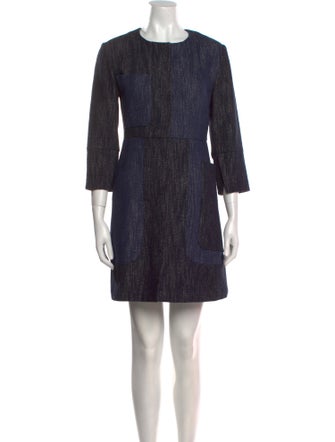 SportMax Crew Neck Mini Dress