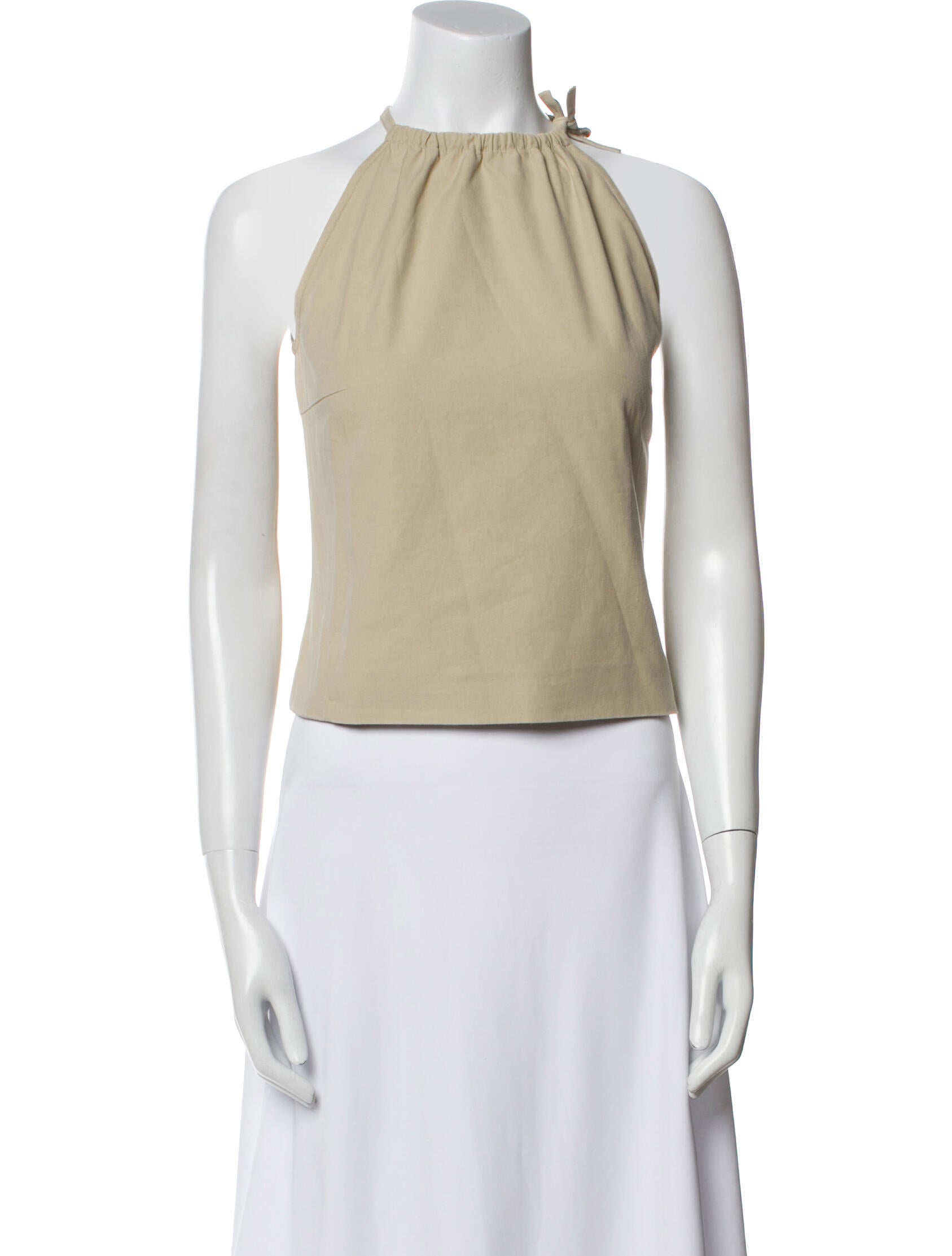 SportMax Halterneck Sleeveless Crop Top