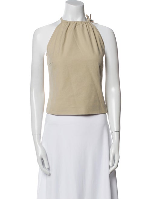 SportMax Halterneck Sleeveless Crop Top