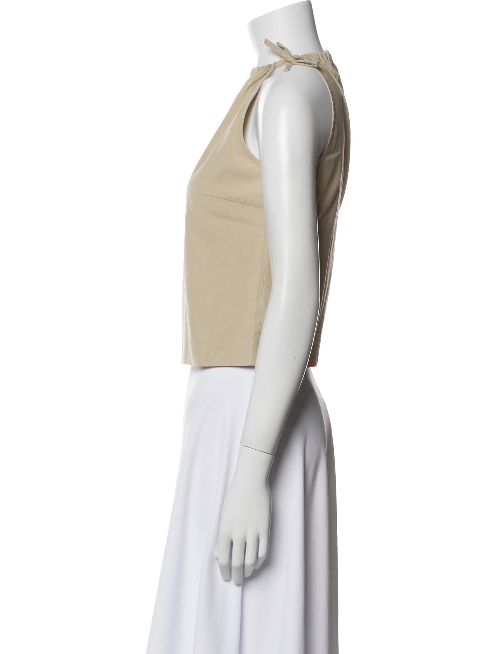SportMax Halterneck Sleeveless Crop Top