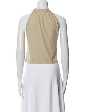 SportMax Halterneck Sleeveless Crop Top