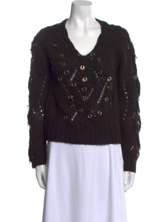 SportMax Alpaca Scoop Neck Sweater