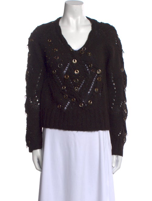 SportMax Alpaca Scoop Neck Sweater