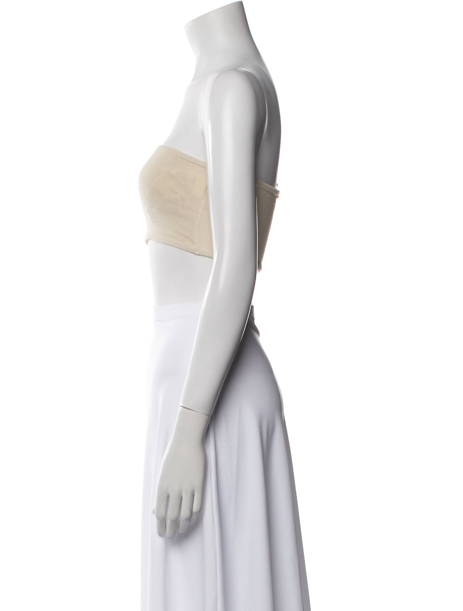 SportMax Strapless Crop Top