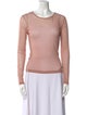 SportMax Scoop Neck Long Sleeve Top