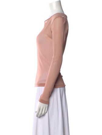 SportMax Scoop Neck Long Sleeve Top