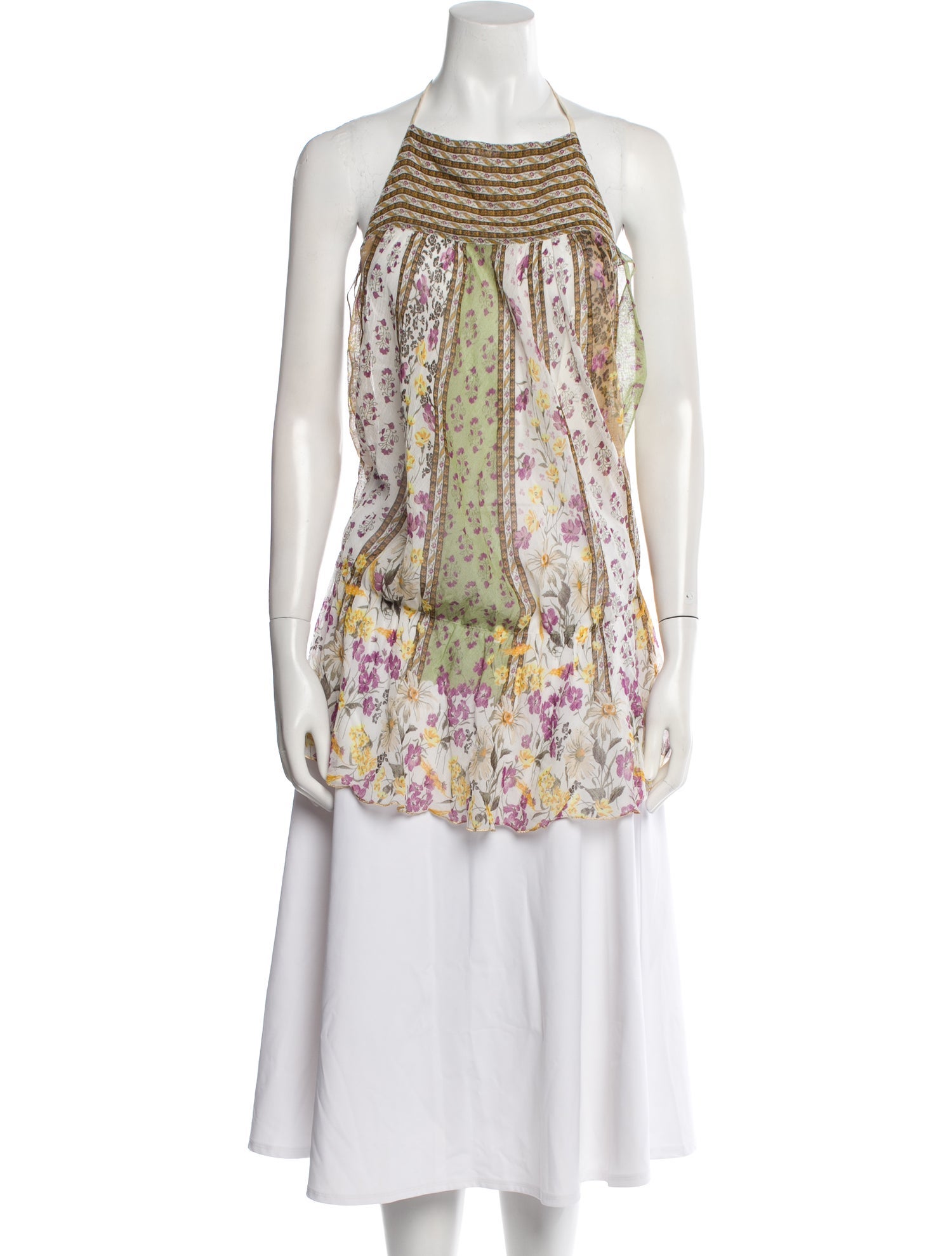 SportMax Paisley Print Halterneck Tunic