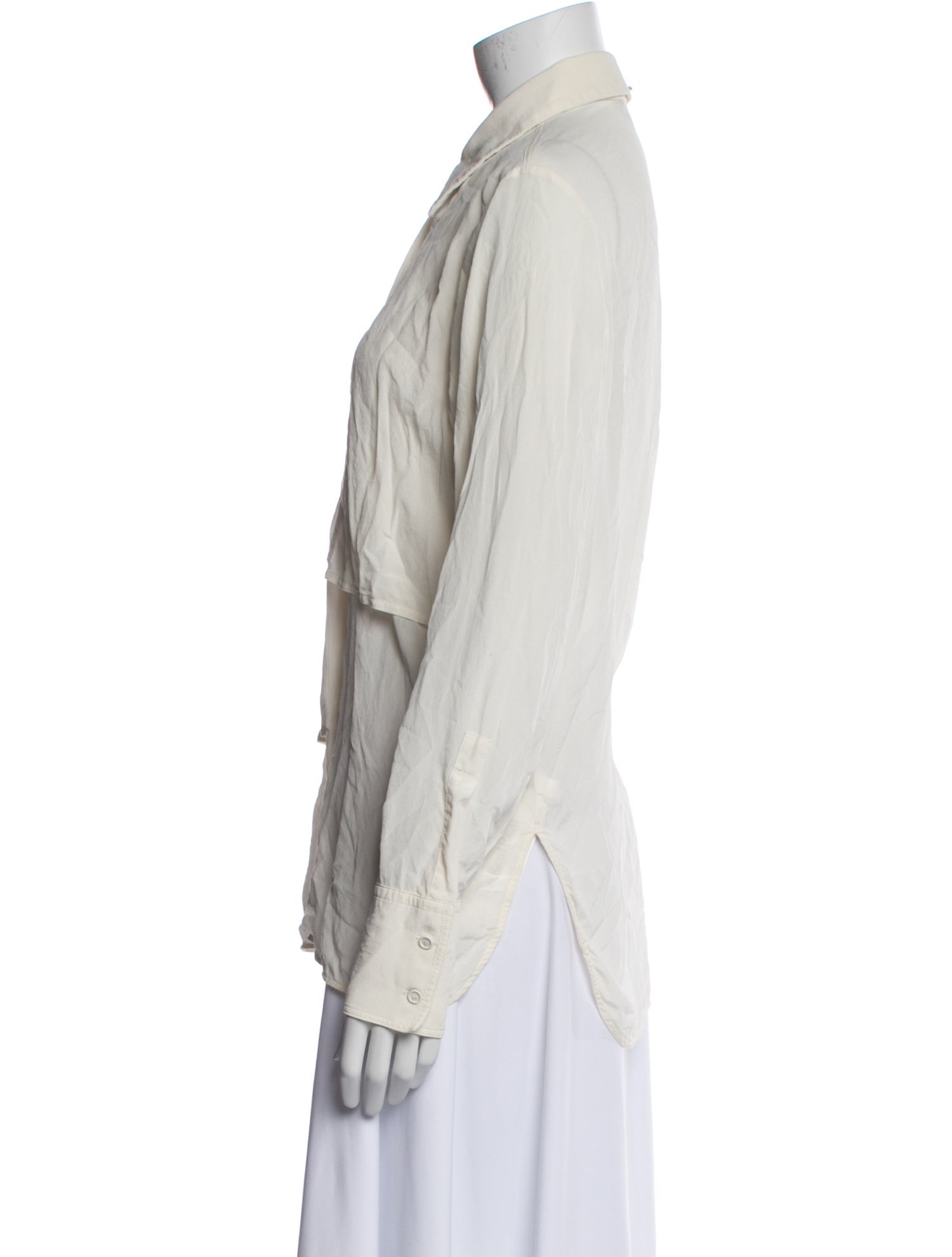 SportMax Long Sleeve Button-Up Top