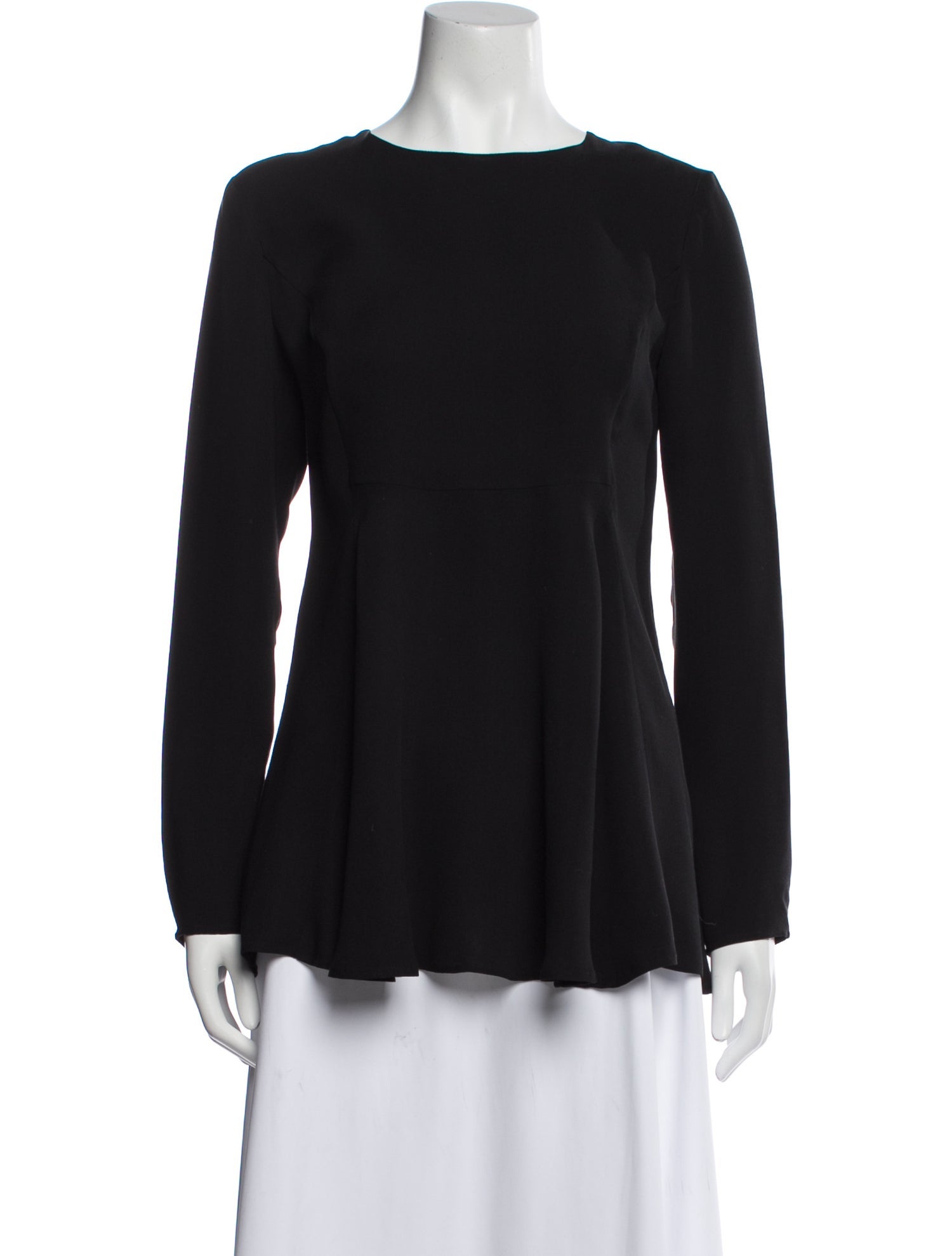 SportMax Silk Bateau Neckline Blouse