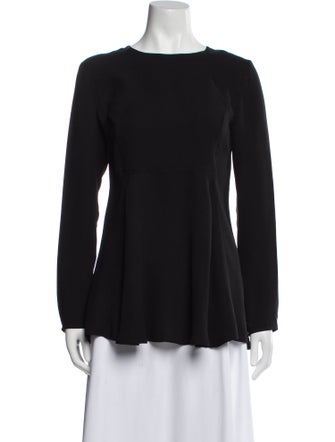 SportMax Silk Bateau Neckline Blouse