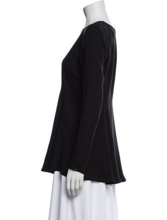 SportMax Silk Bateau Neckline Blouse