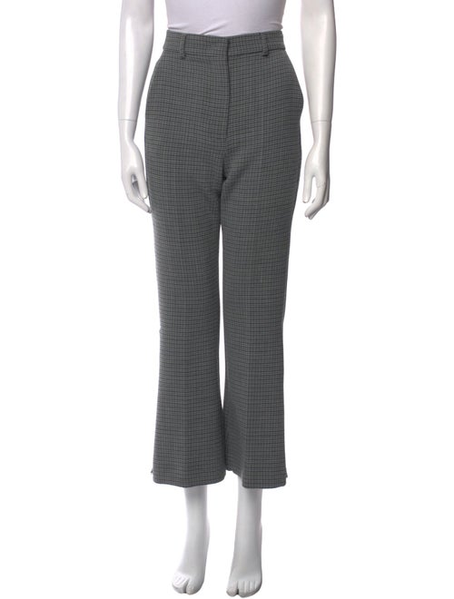 SportMax Plaid Print Wide Leg Pants