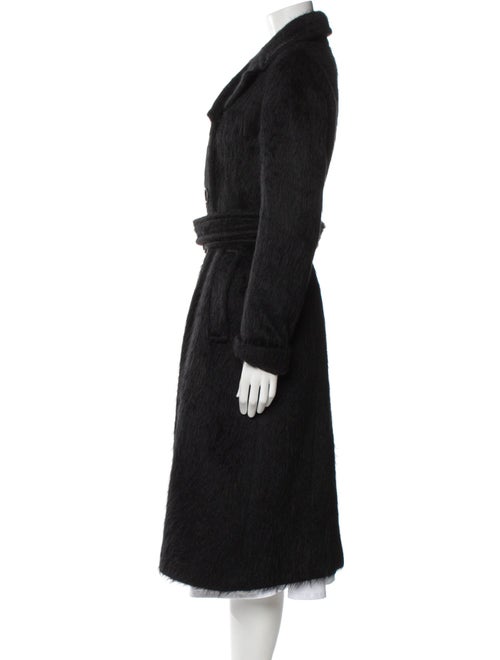 SportMax Virgin Wool Faux Fur Coat