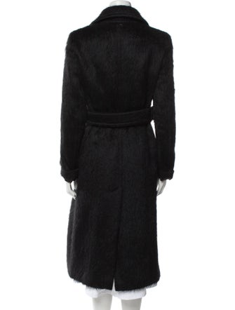 SportMax Virgin Wool Faux Fur Coat