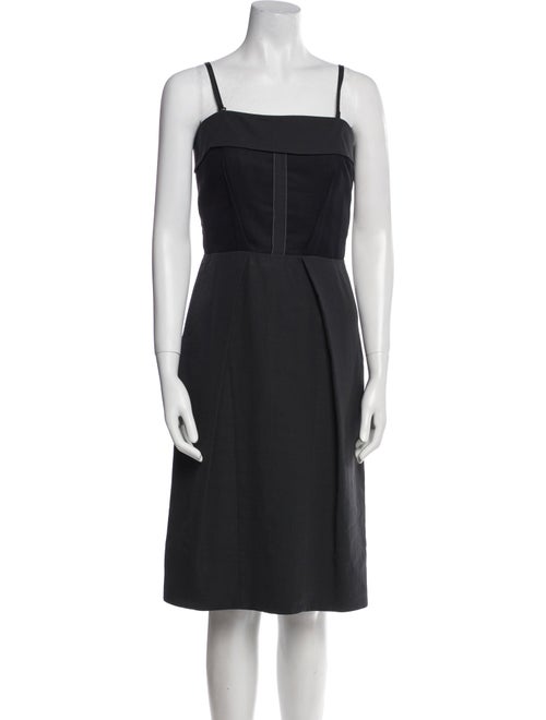 SportMax Square Neckline Midi Length Dress