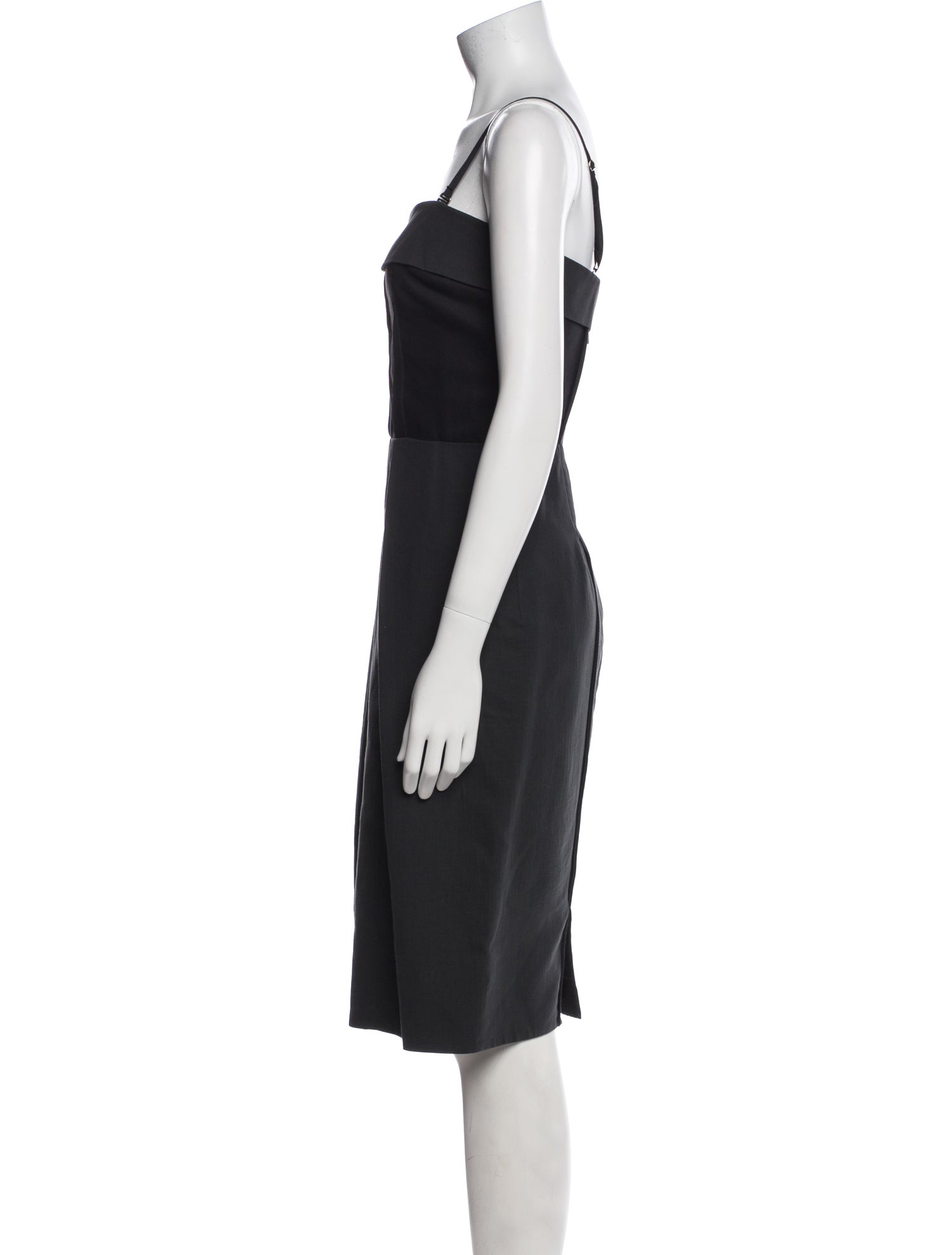 SportMax Square Neckline Midi Length Dress
