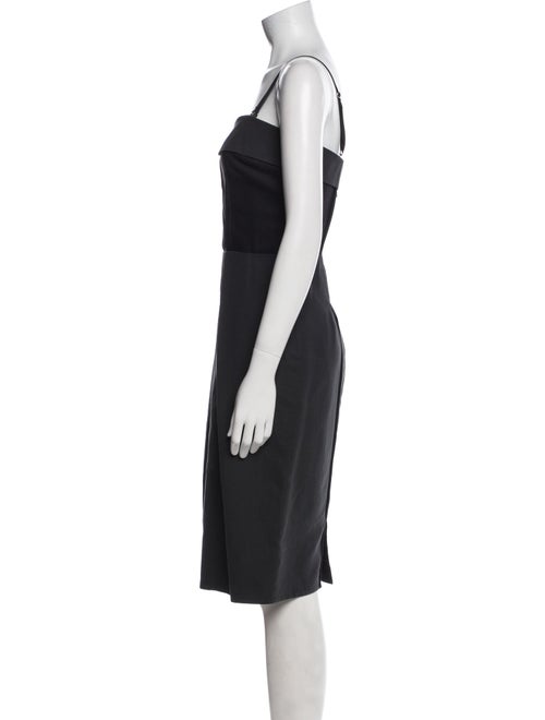 SportMax Square Neckline Midi Length Dress