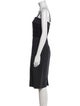 SportMax Square Neckline Midi Length Dress