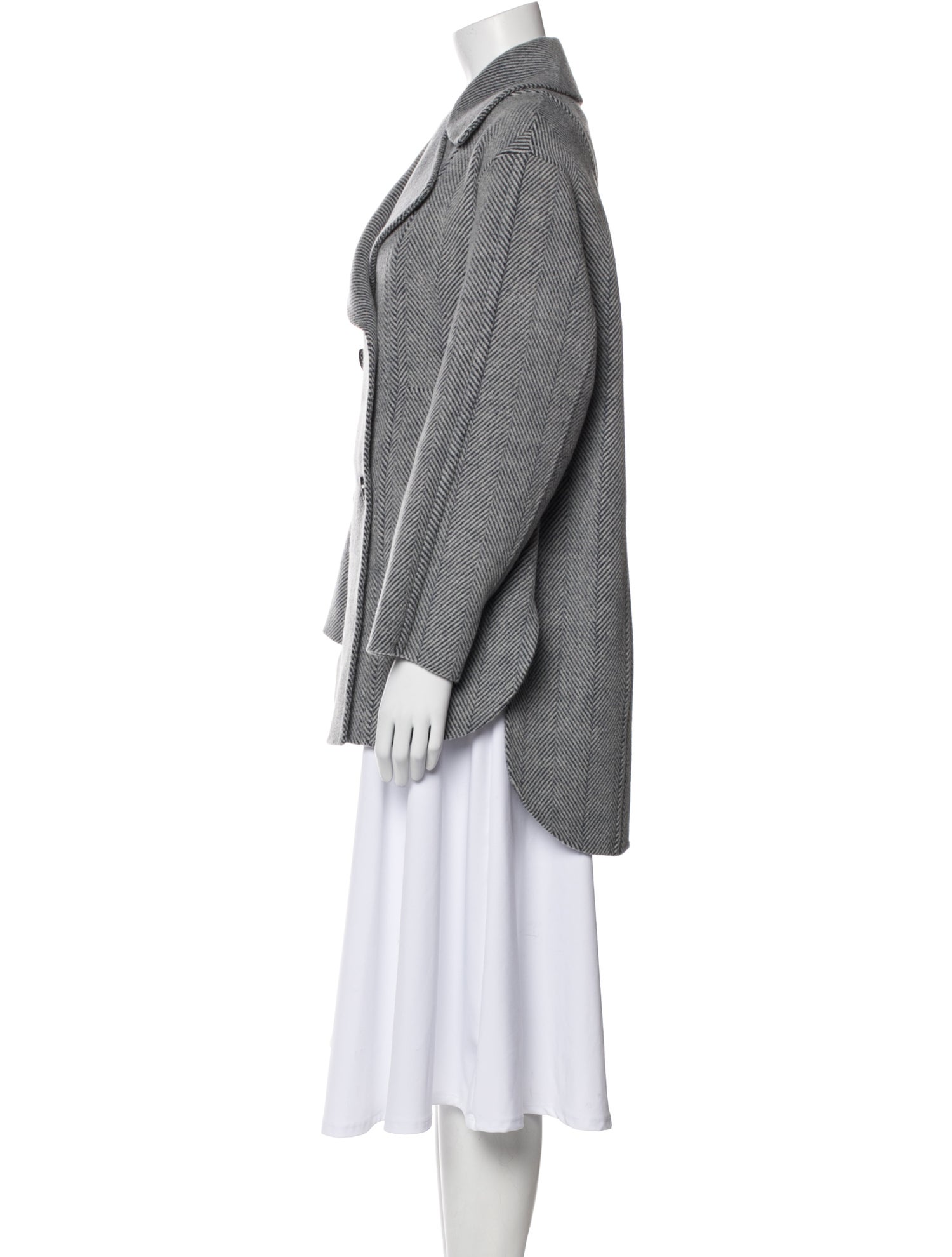 SportMax Virgin Wool Printed Coat