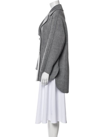 SportMax Virgin Wool Printed Coat