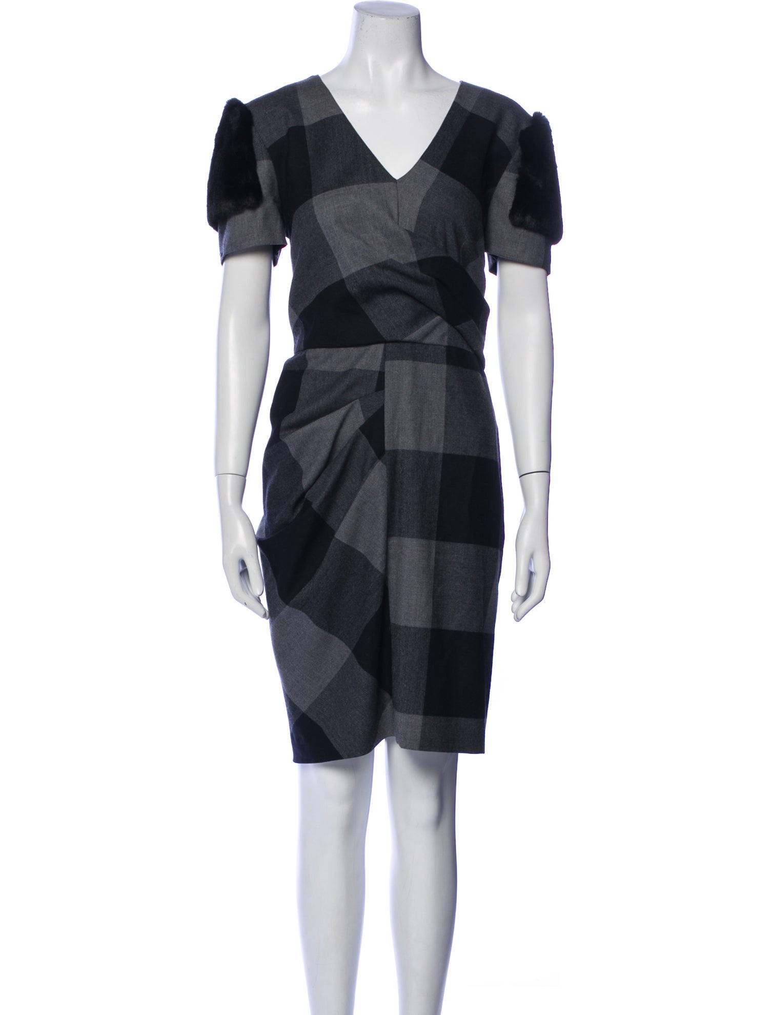 SportMax Virgin Wool Knee-Length Dress
