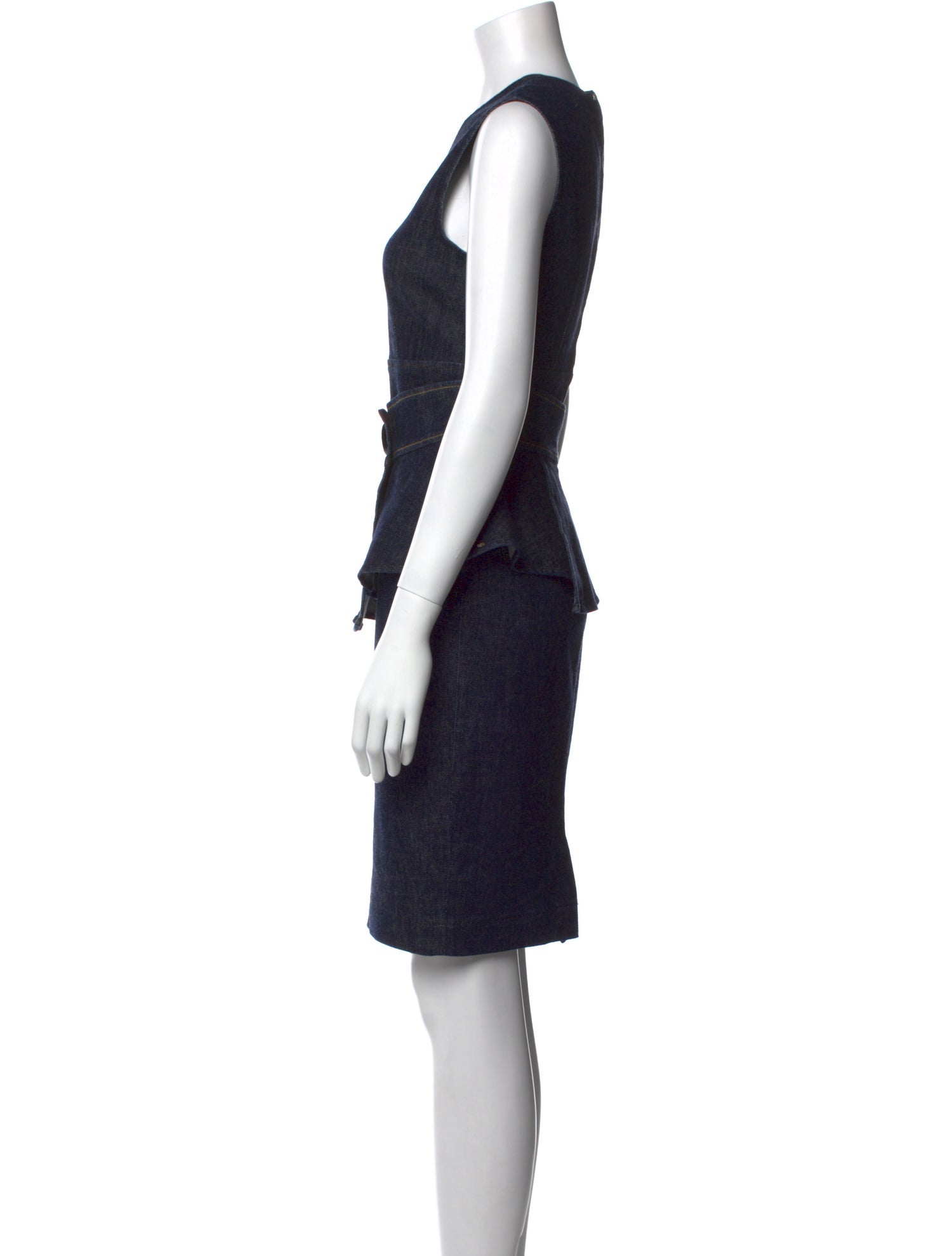 SportMax V-Neck Knee-Length Dress