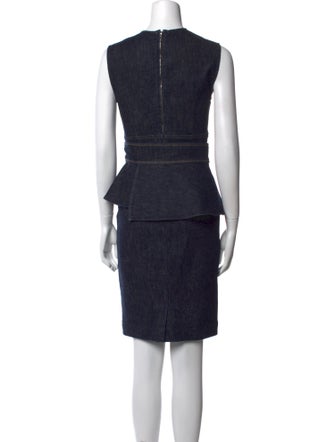 SportMax V-Neck Knee-Length Dress