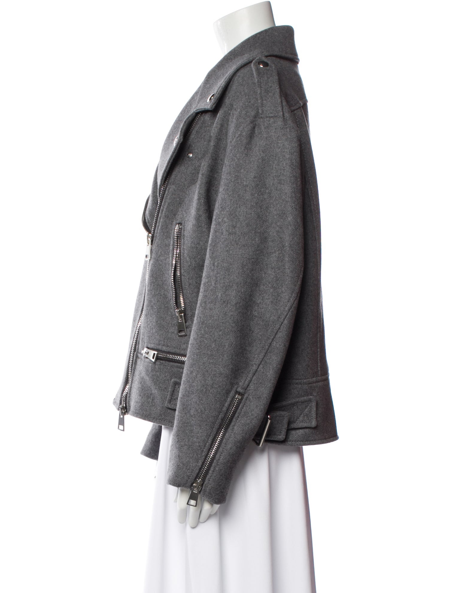 SportMax Virgin Wool Biker Jacket