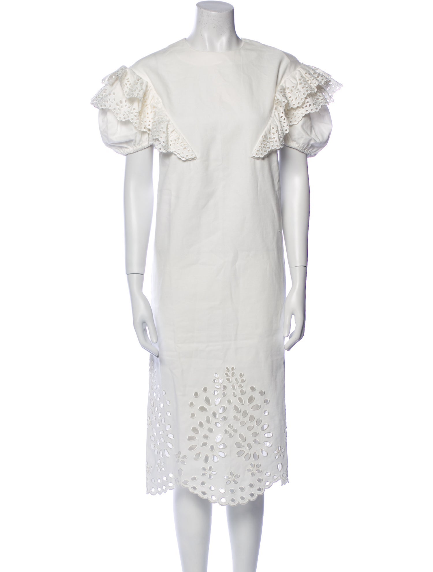 SportMax Crew Neck Midi Length Dress