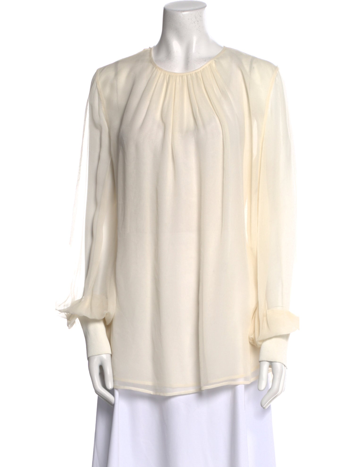 SportMax Crew Neck Long Sleeve Blouse