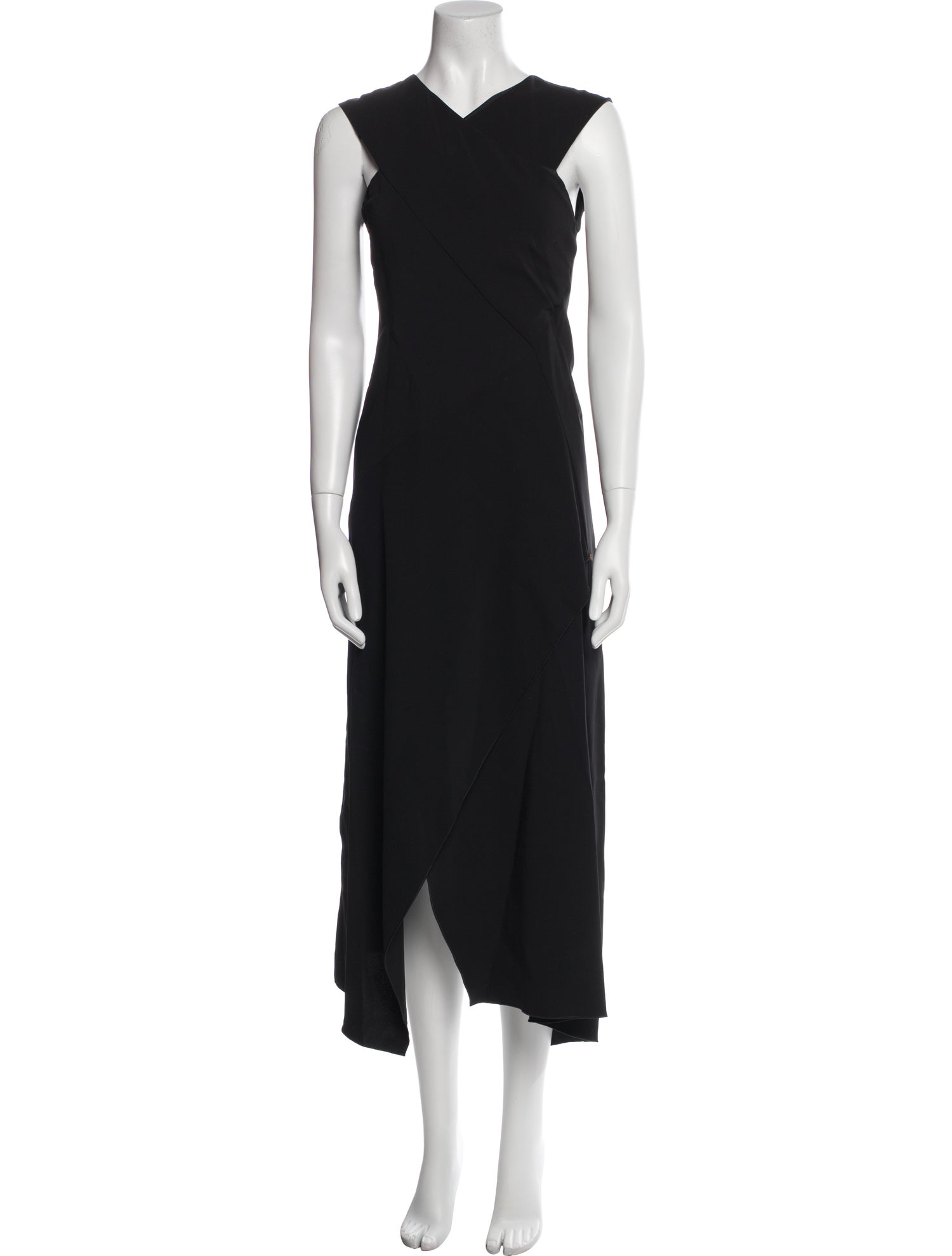 SportMax V-Neck Midi Length Dress