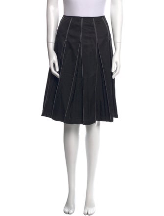 SportMax Silk Knee-Length Skirt