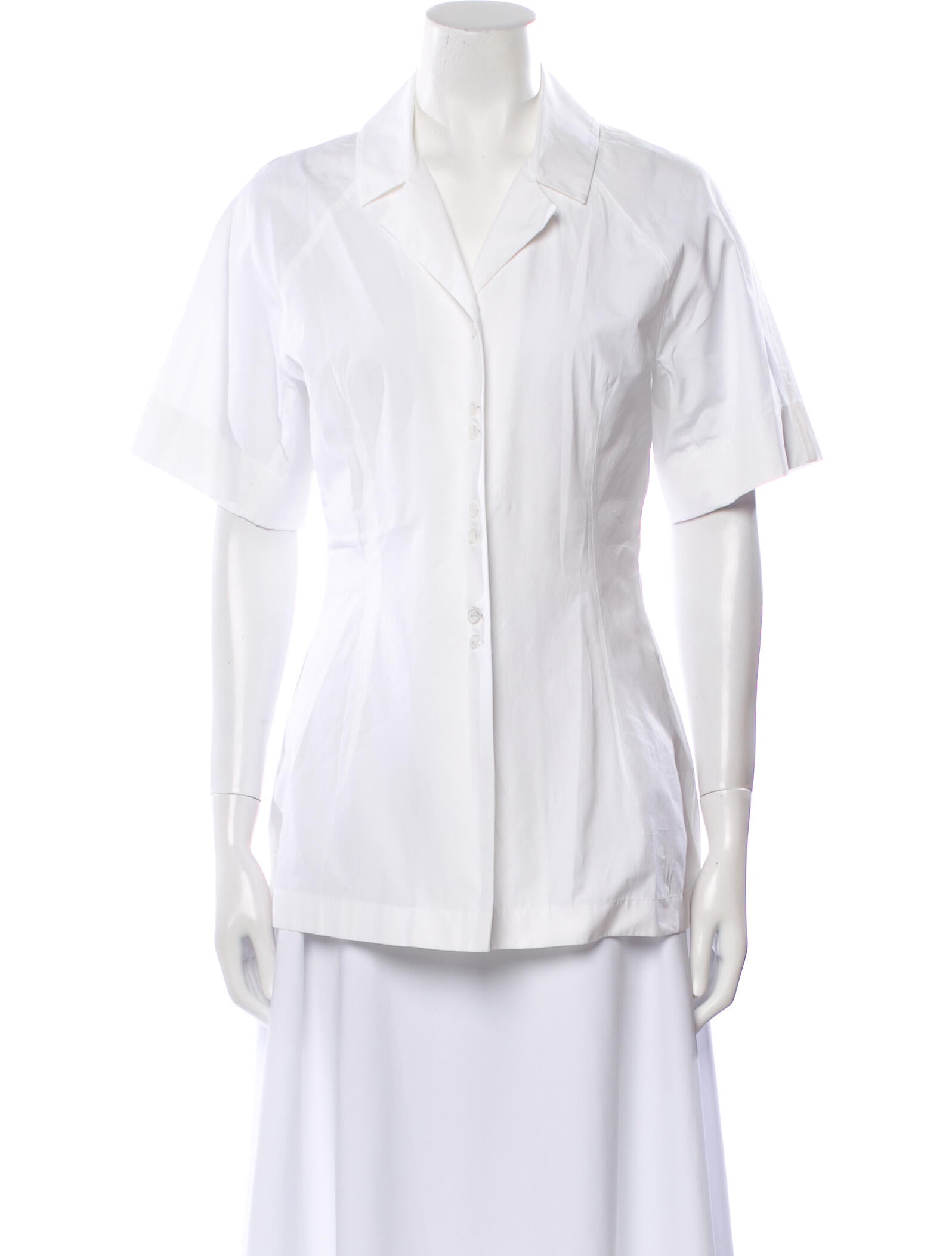 SportMax Short Sleeve Button-Up Top