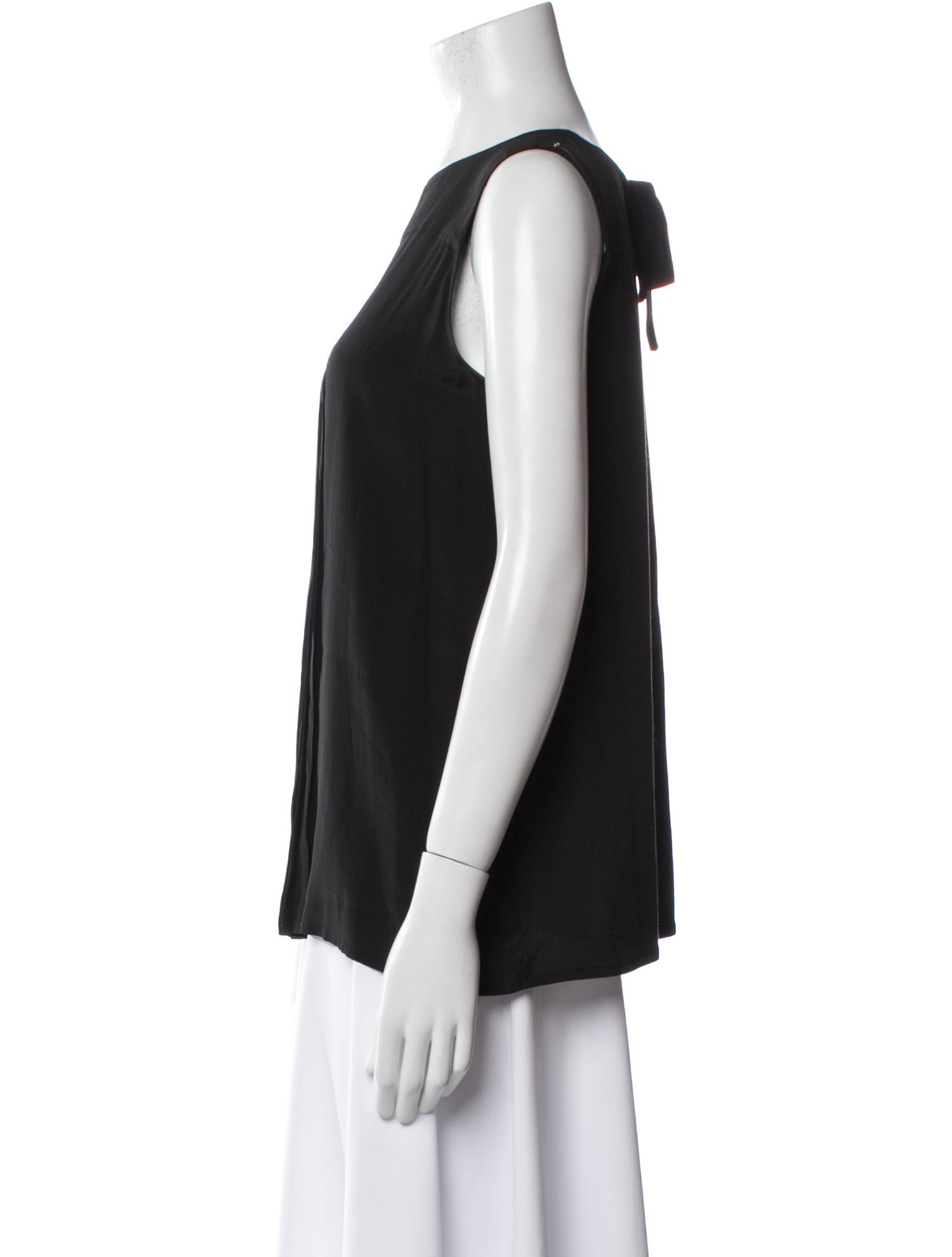 SportMax Silk Bateau Neckline Blouse