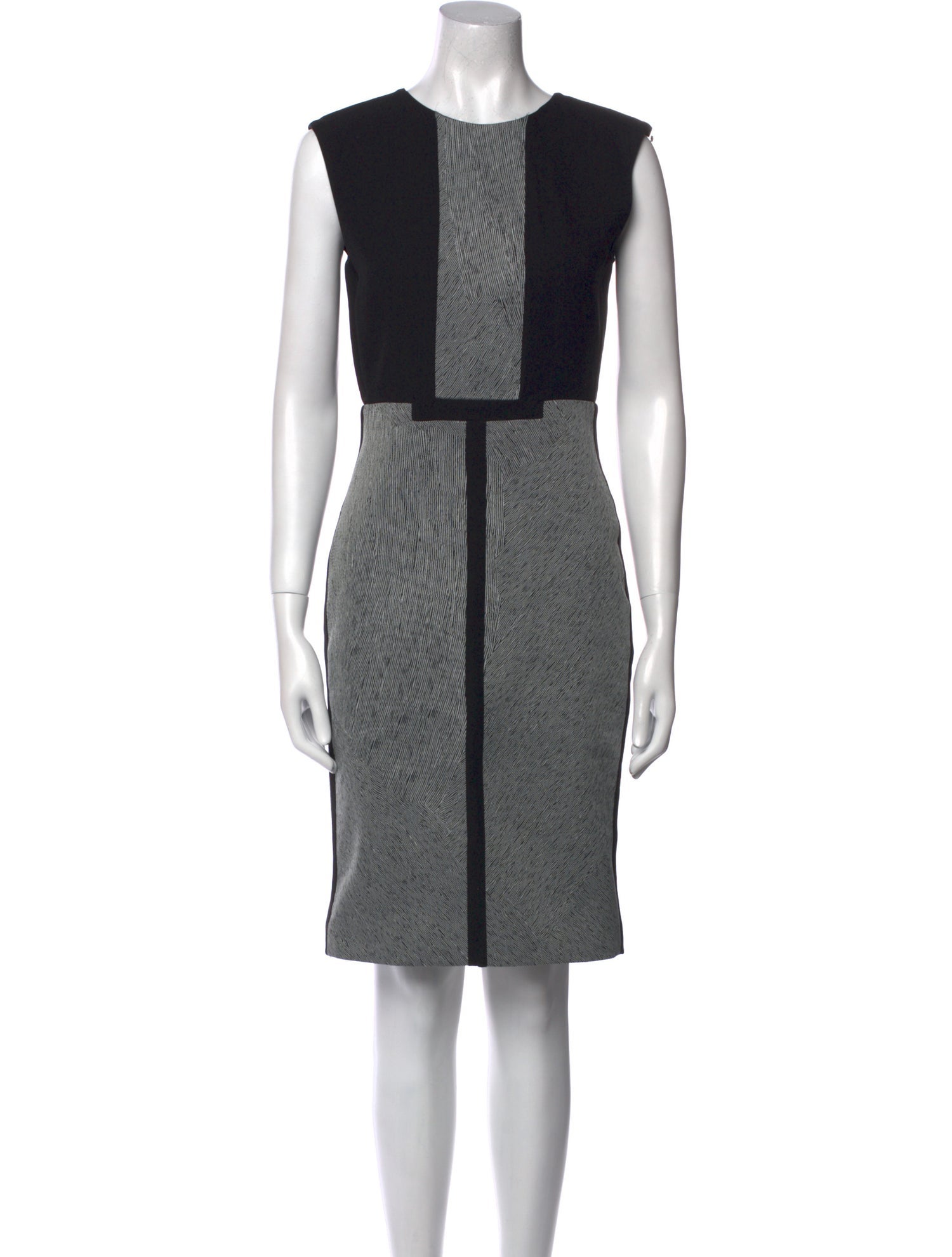 SportMax Colorblock Pattern Knee-Length Dress