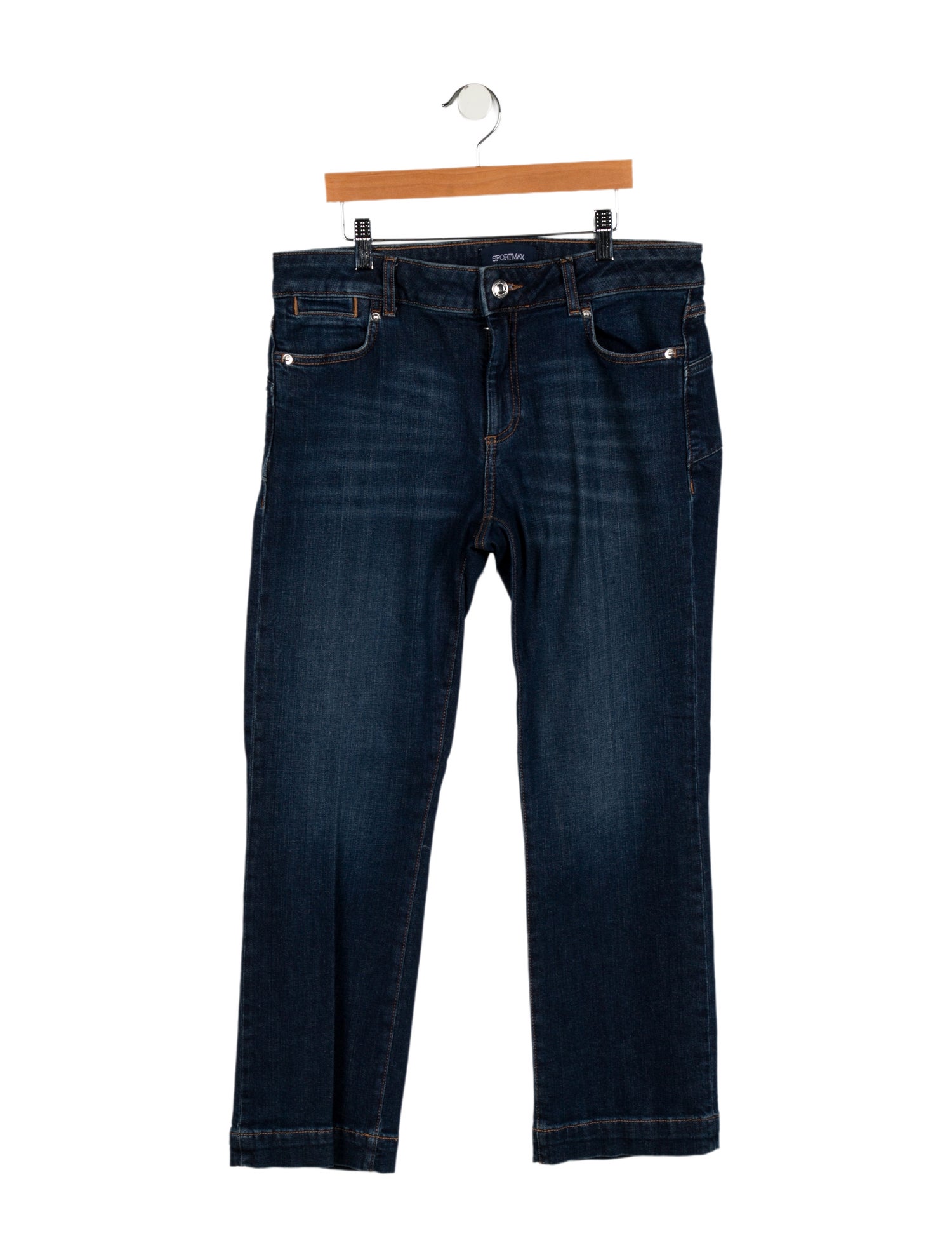 SportMax Mid-Rise Straight Leg Jeans w/ Tags