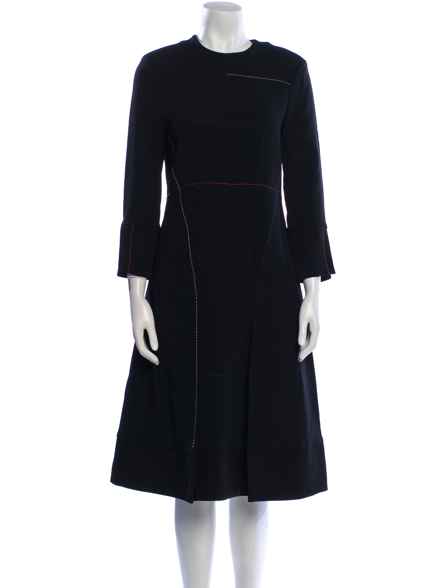 SportMax Crew Neck Midi Length Dress