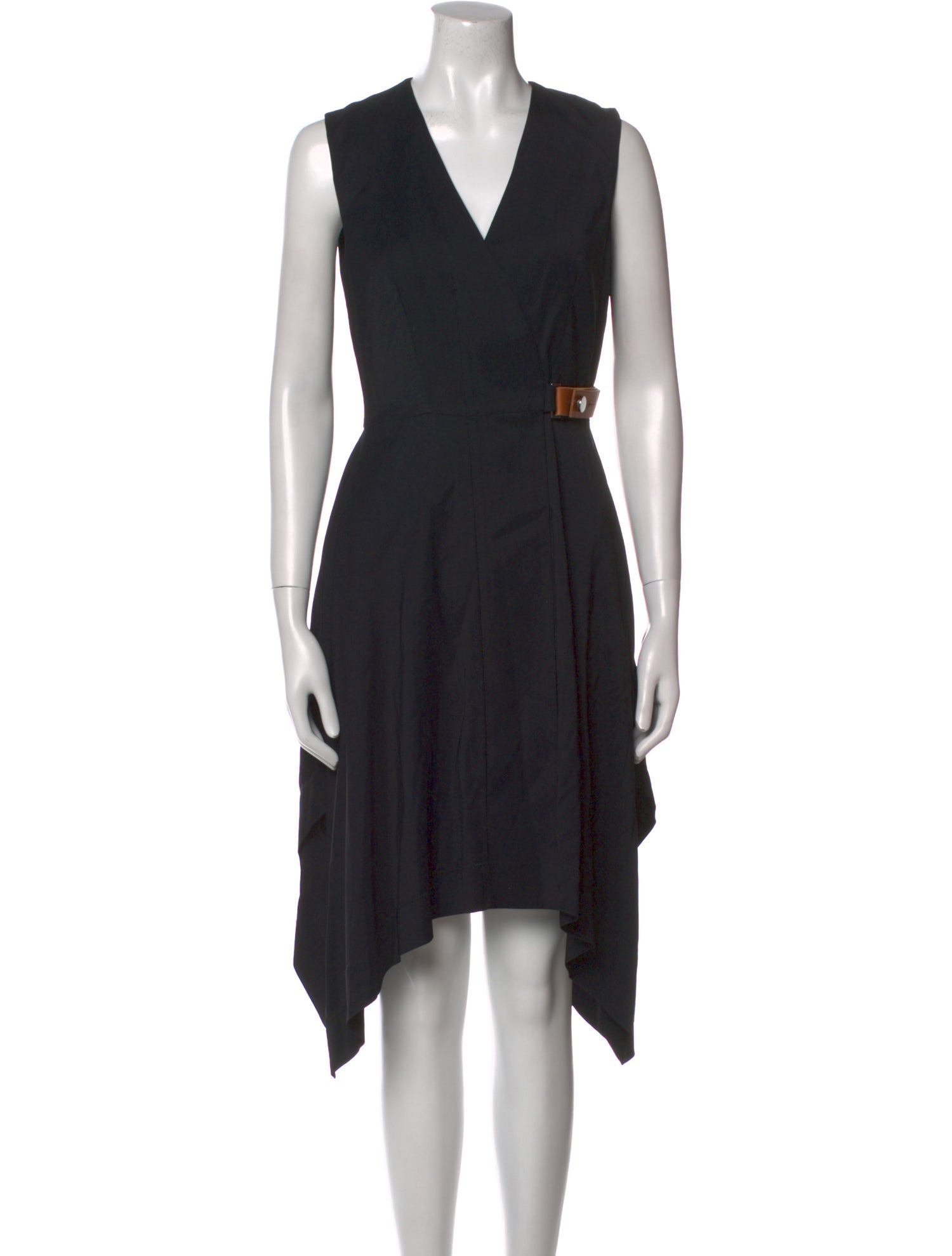 SportMax V-Neck Midi Length Dress