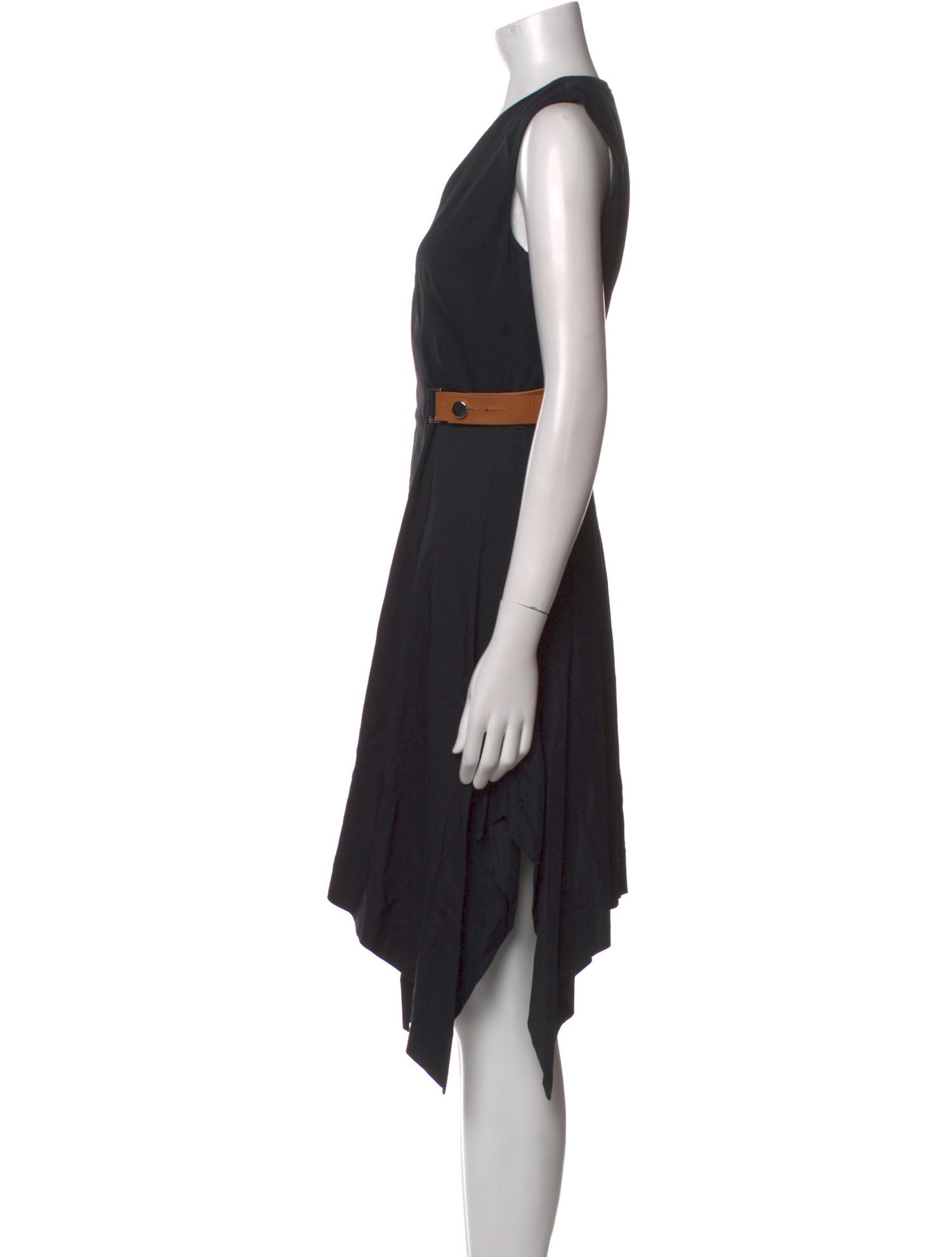 SportMax V-Neck Midi Length Dress