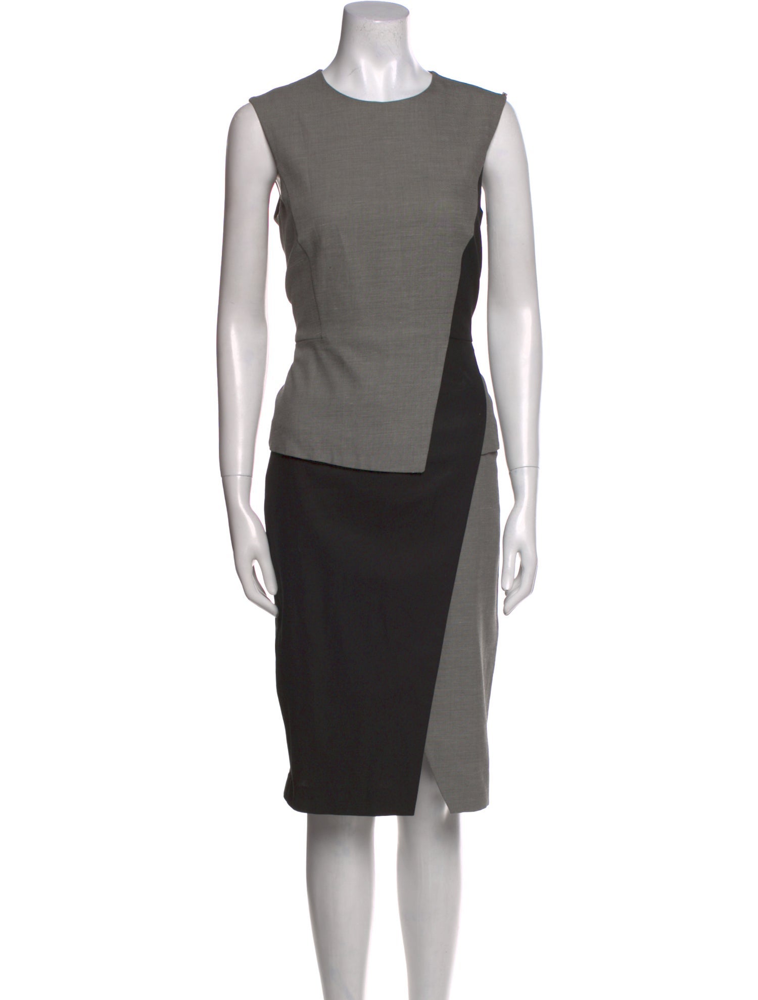 SportMax Crew Neck Midi Length Dress