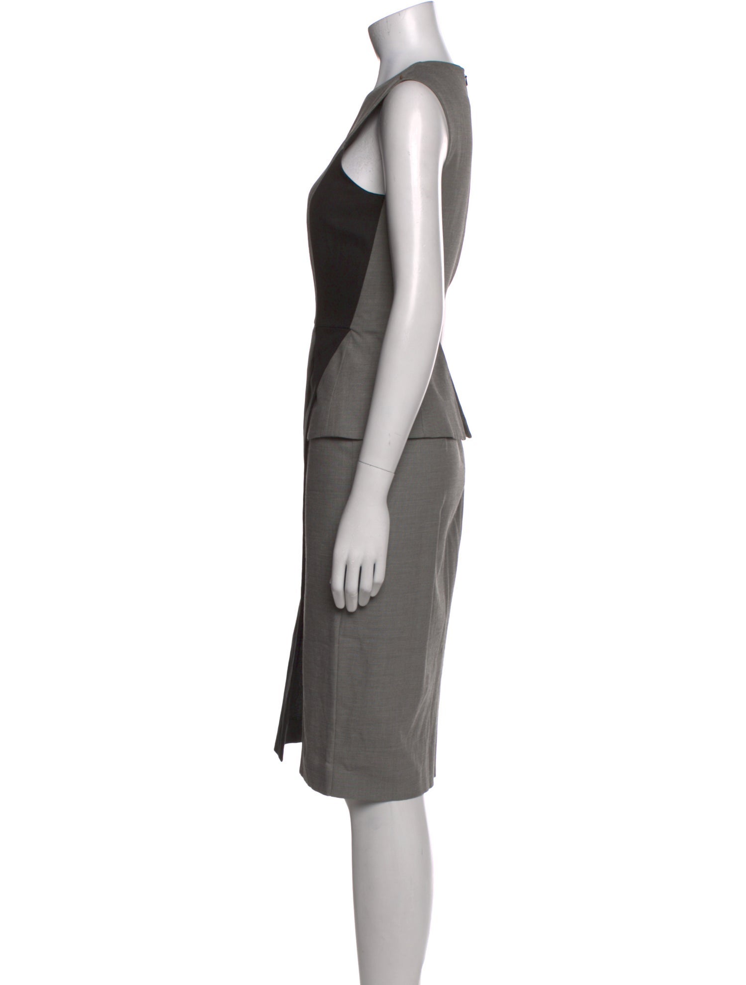 SportMax Crew Neck Midi Length Dress