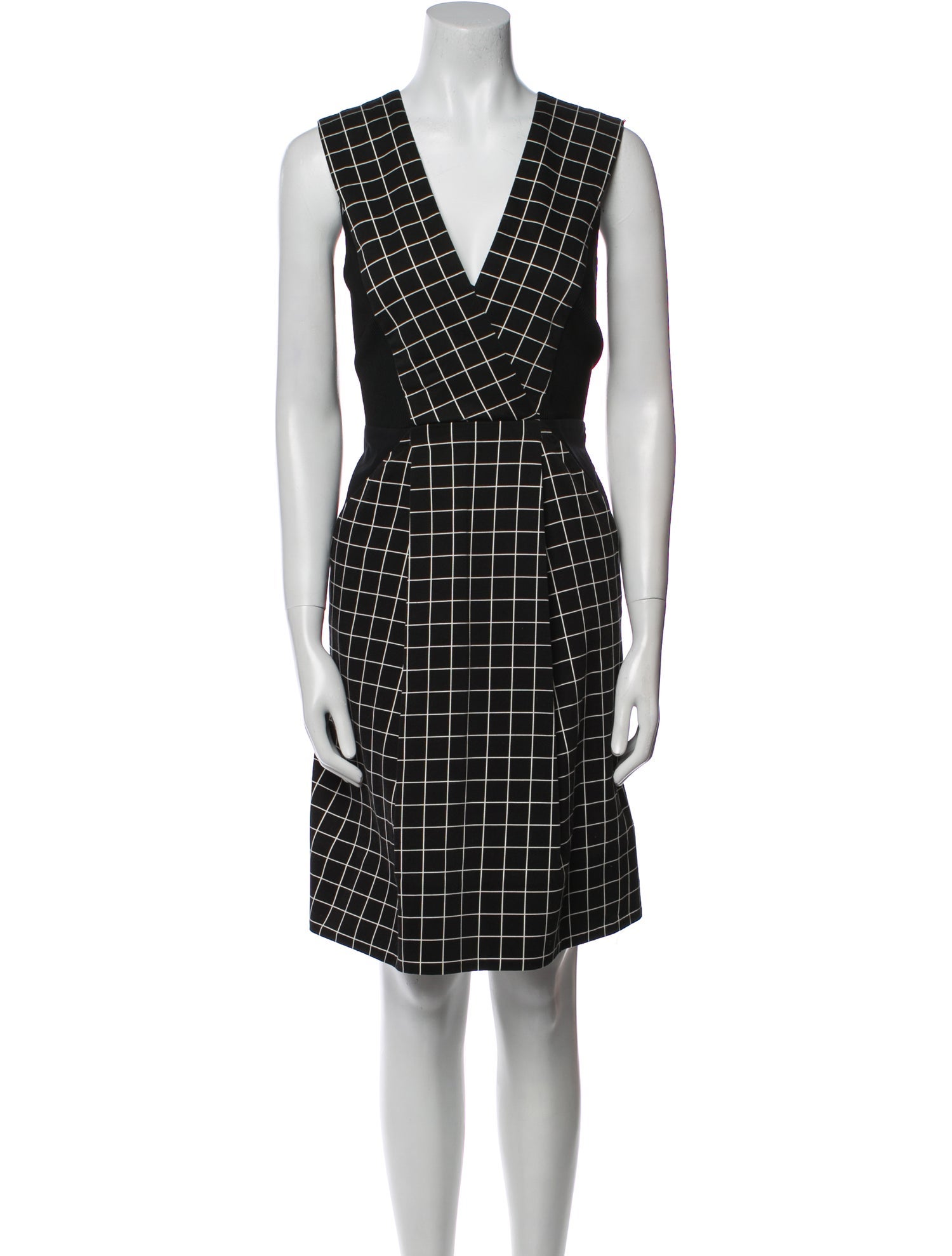 SportMax Plaid Print Knee-Length Dress