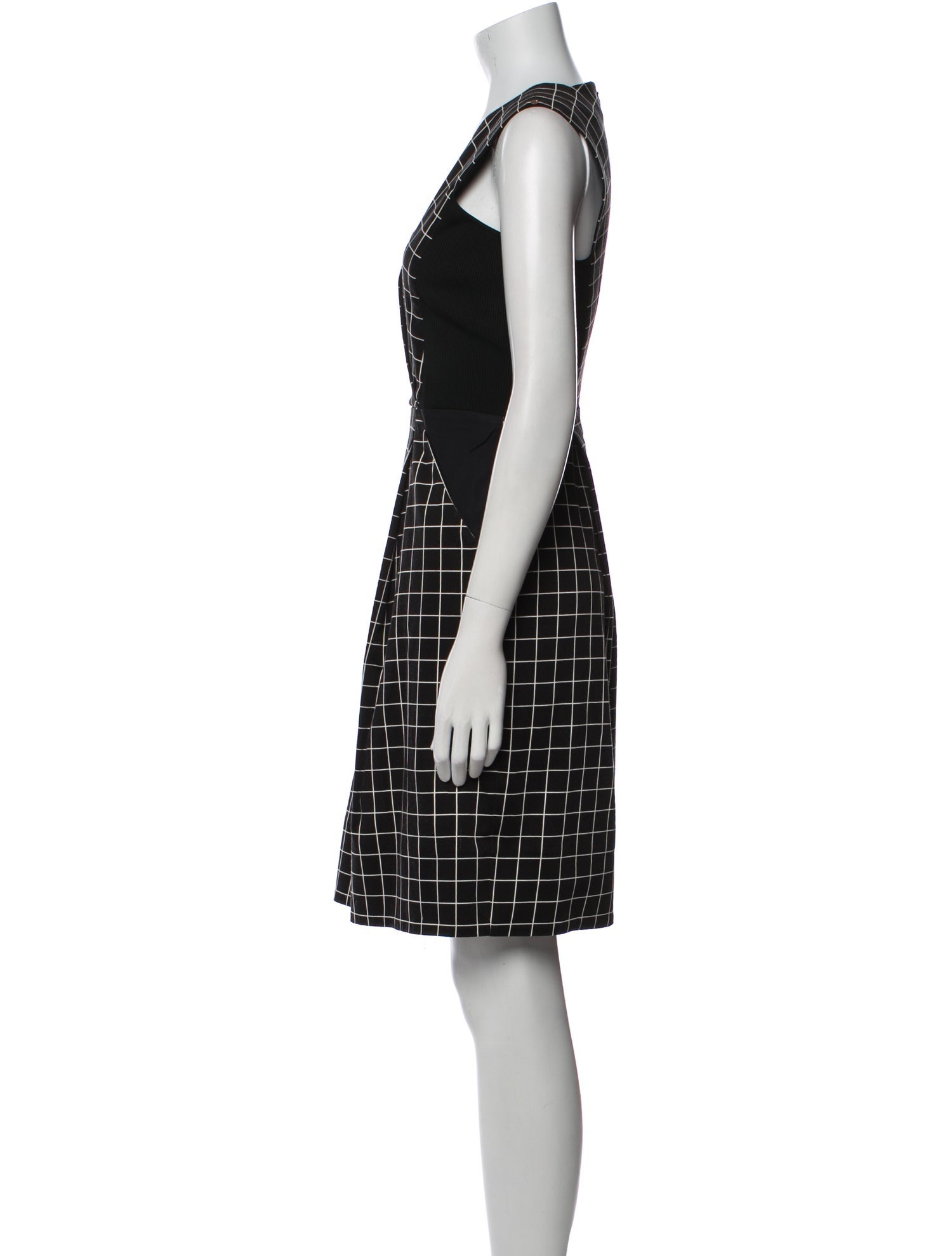 SportMax Plaid Print Knee-Length Dress