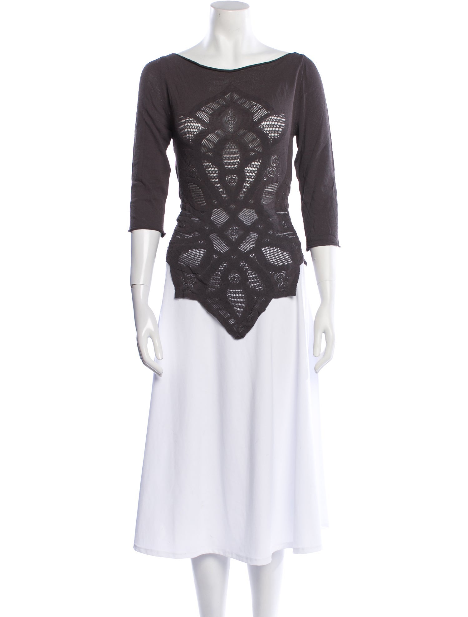 SportMax Wool Graphic Print T-Shirt