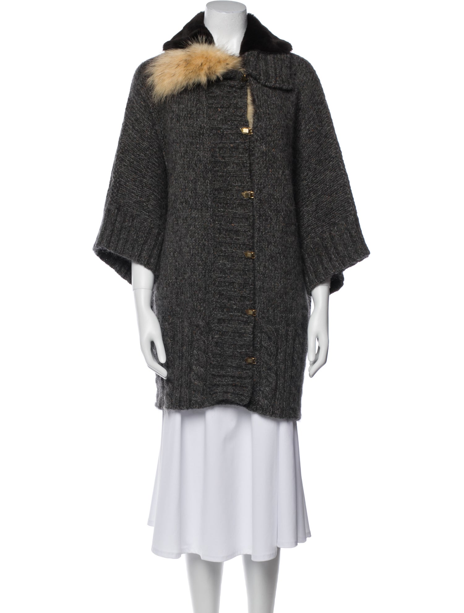 SportMax Wool Fur Jacket